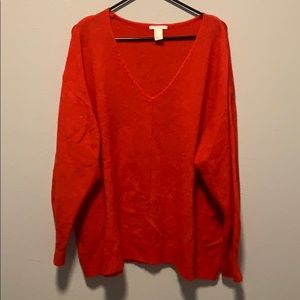 Women’s H&M Oversized Red Sweater